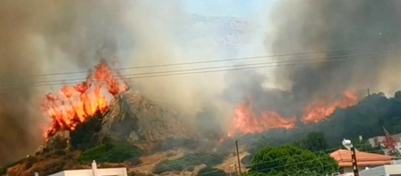 Πυρκαγιά στο Λαγονήσι: Συνελήφθη ένα άτομο για εμπρησμό